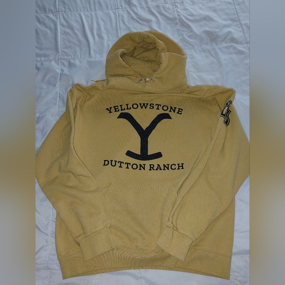 Yellowstone Dutton Ranch Tan Hoodie